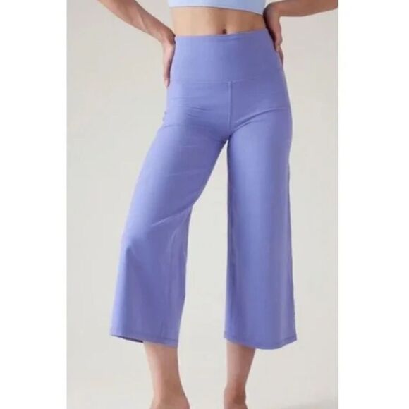 Athleta Elation Wide Crop Pant Pantalon 3/4 Jamba Elation - Picture 1 of 8